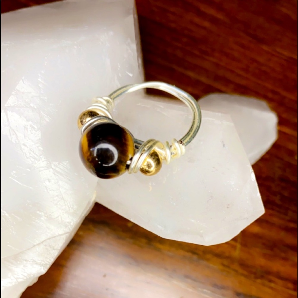 Tigers eye ring